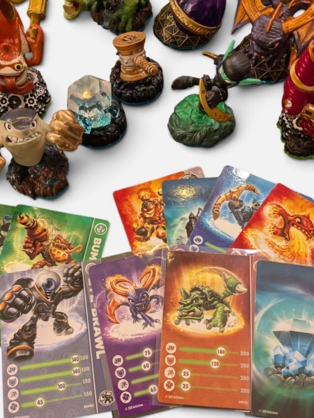Skylanders Mixed Lot Of Game Figures And Stat Cards - Picture 2 of 3